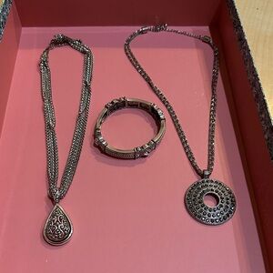 Elegant Silver Custom Jewelry Set